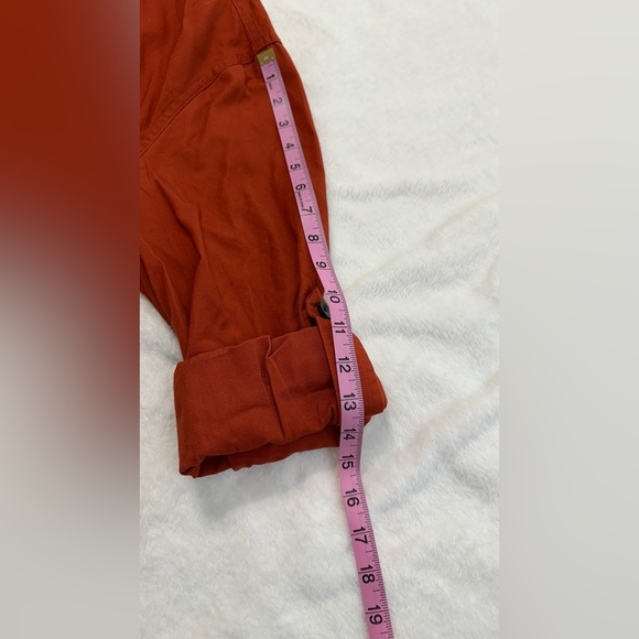 Magellan Outdoors Orange Casual Button Down Shirt Relaxed Fit - Picture 6 of 11